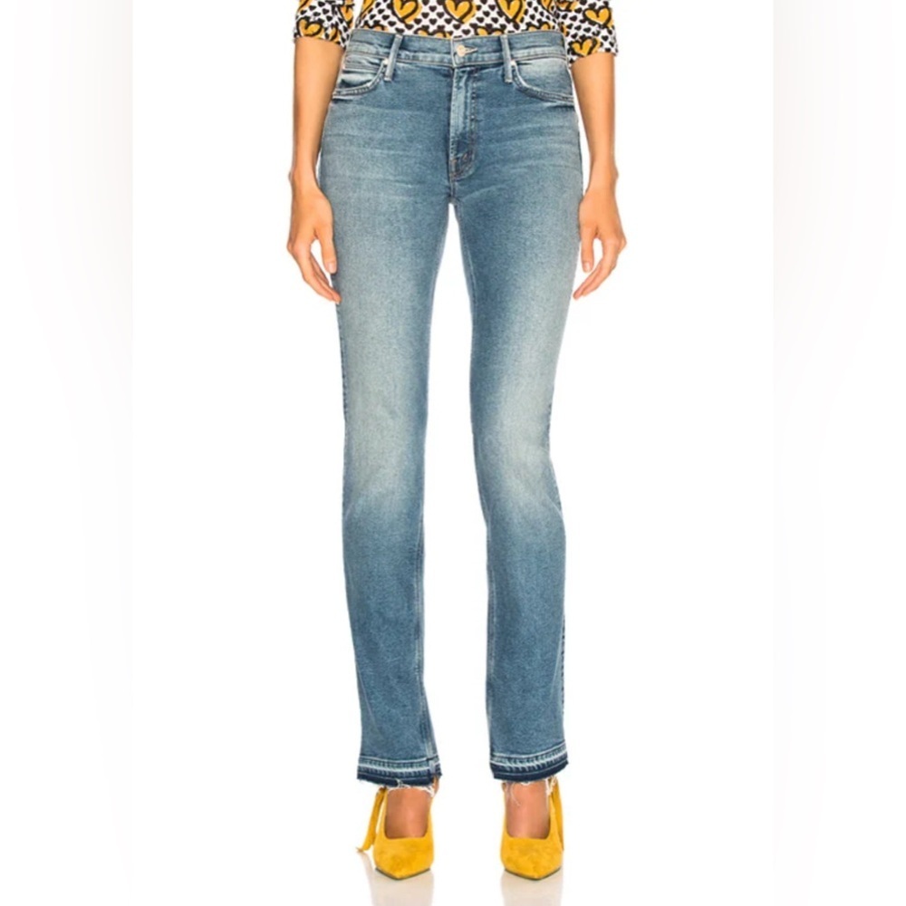 Mother Rascal Slit Undone Hem Denim Jeans
Size 24